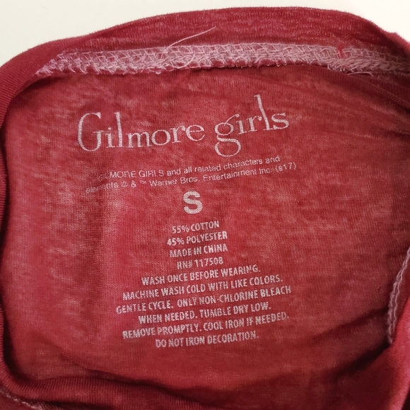 Gilmore Girls - Wine color burnout tee - Picture 4 of 4
